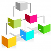 Stylised Site Map type diagram